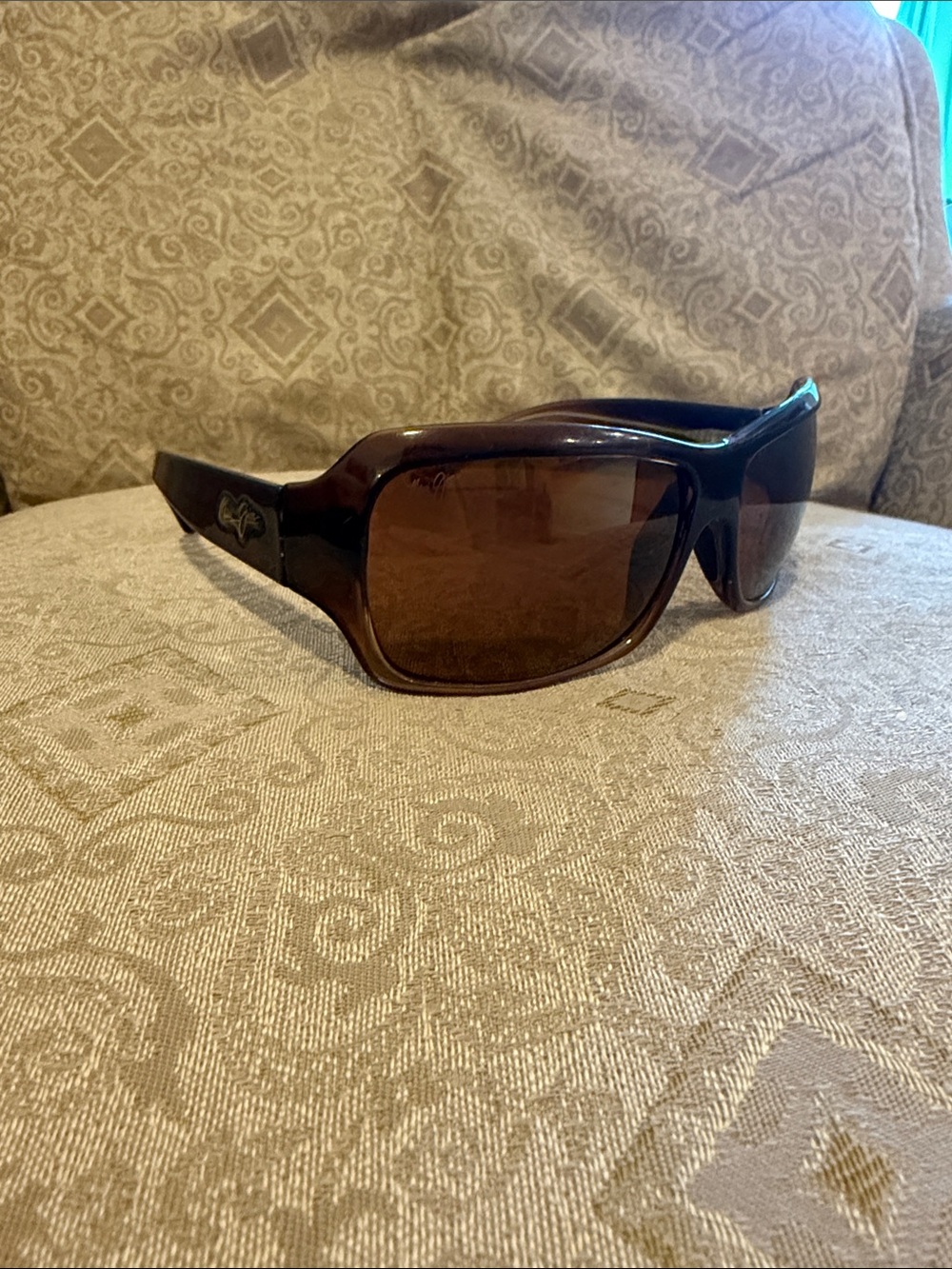 Maui Jim Brown Wraparound Sunglasses